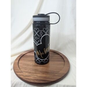Disney Mickey Mouse Stainless Steel Black Canteen Tumbler Bottle 17 oz